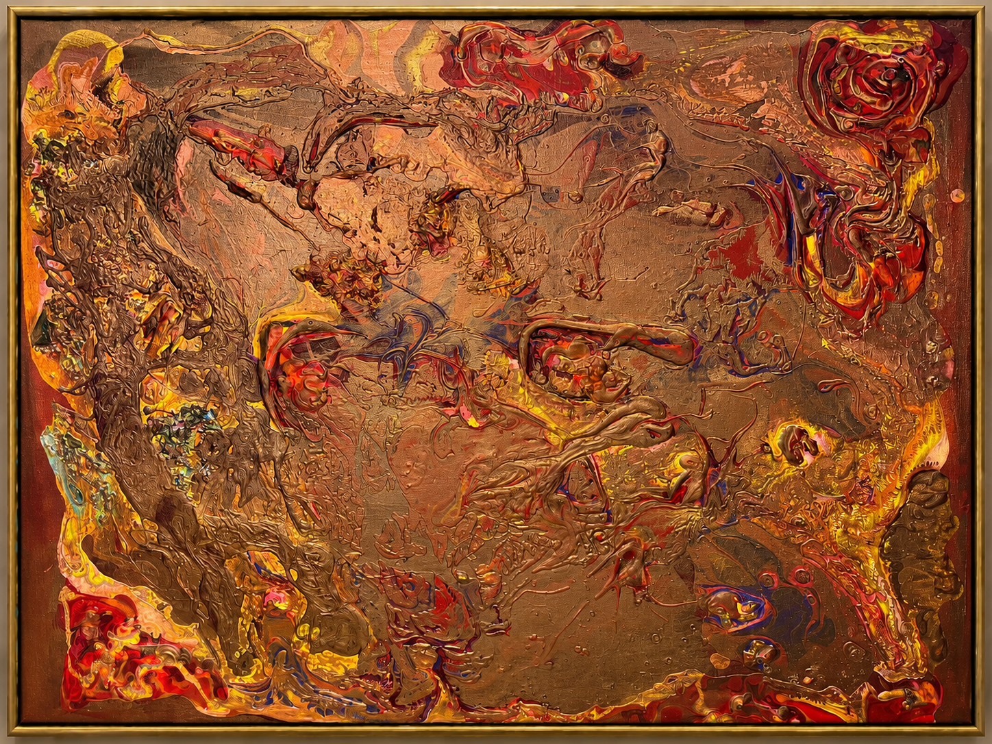 Embers of Memory, acrylic on canvas painting